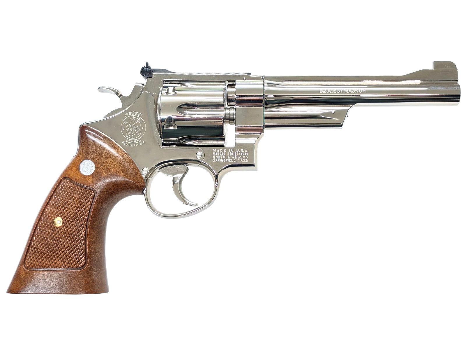 タナカ モデルガン S&W M27 “The .357 Magnum” 6 inch Nickel Finish