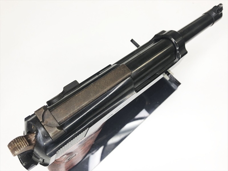 マルシン  モデルガン  ワルサーP38ミリタリー　未発火 マルシン] ワルサーP38 ミリタリー メタルフィニッシュ 発火