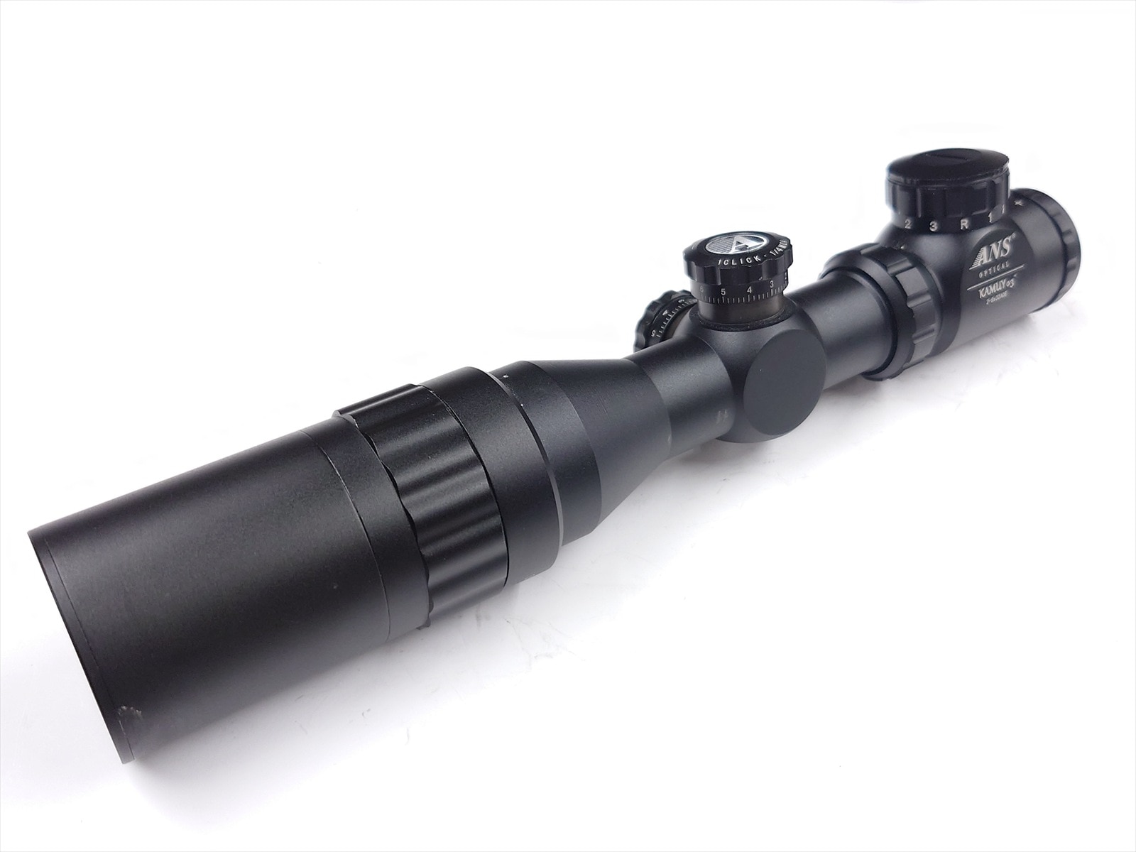 特選中古品】ANS Optical 2-6x32AOE 可変ズーム ライフルスコープ BK