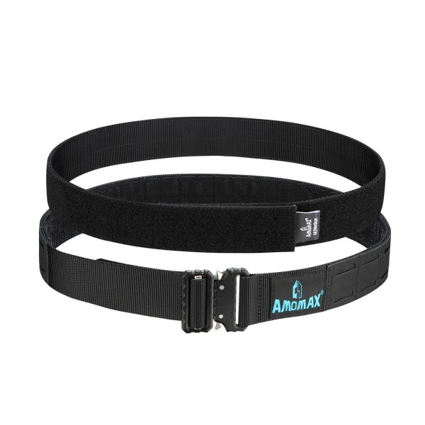 AMOMAX Greyhawk 1.75インチ ダブル MOLLE ベルト ブラック (サイズ：S