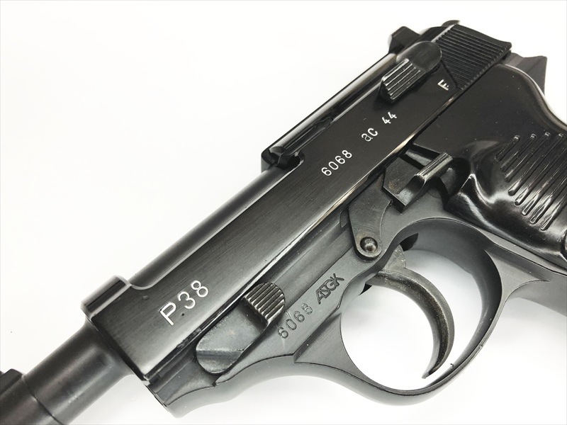 ウェスタンアームズ ワルサーP38 固定スライドガスガン WA] ワルサーP38 コマーシャルモデル 固定ガスガン ブラック
