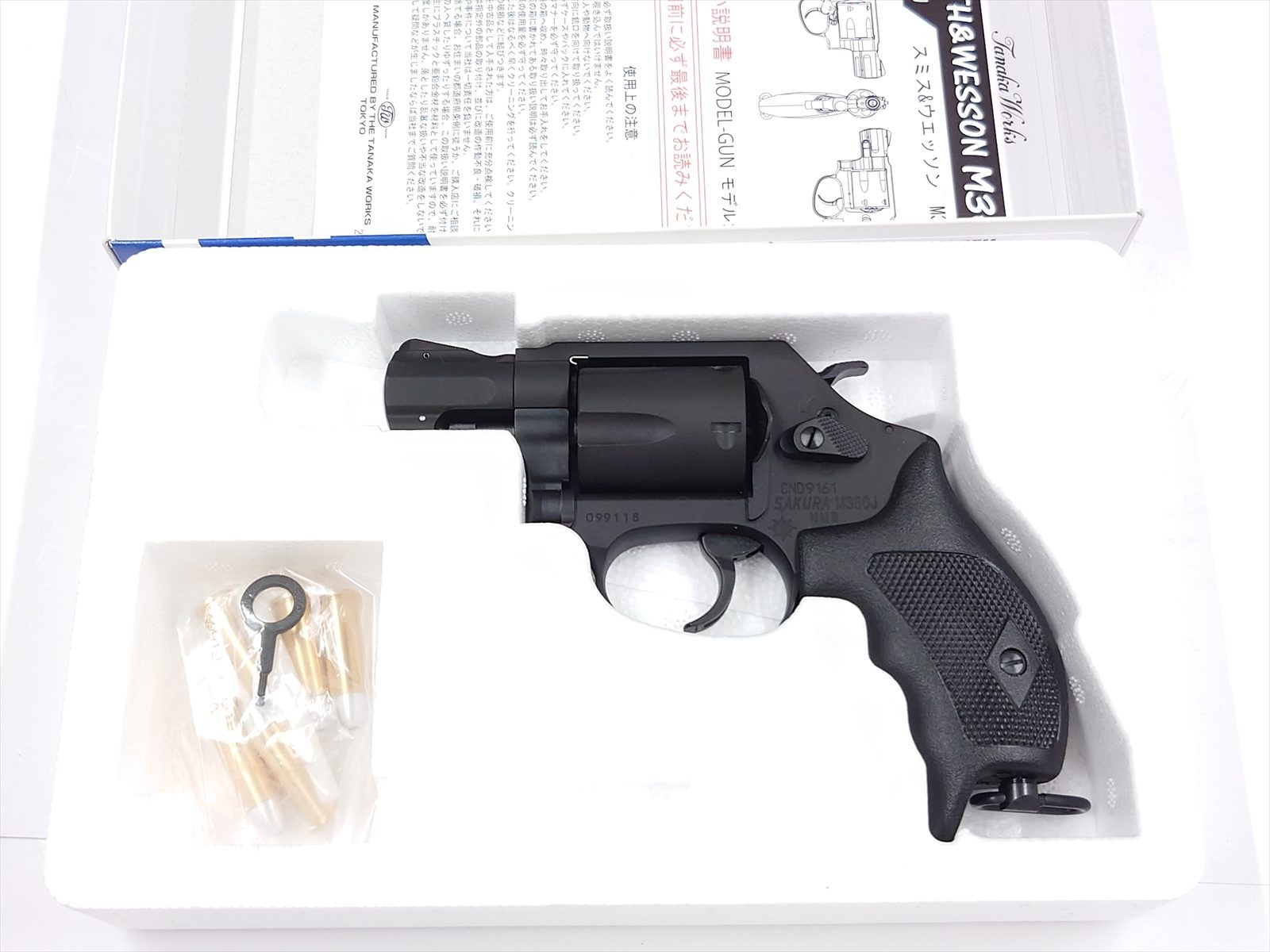 特選中古品】発火モデルガン タナカワークス S&W M360J SAKURA HW 海上