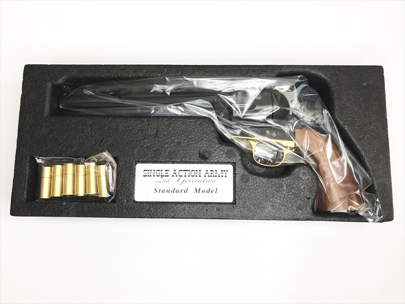 特選中古品】発火モデルガン CAW コルトSAA 2nd キャバルリー HW 真鍮