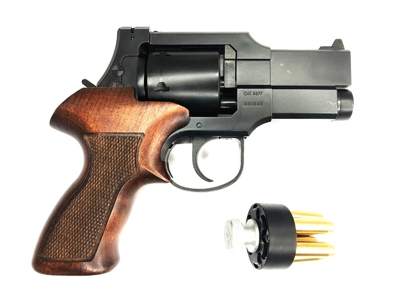 マテバリボルバー 6インチ 8ミリBB弾仕様 木製グリップ ガスガン