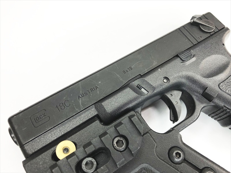 東京マルイ　ガスハンドガン　グロック１８Ｃ　カスタムパーツ付き　中古品 東京マルイ グロック18C/G18C ガスブローバック 本体 > 東京