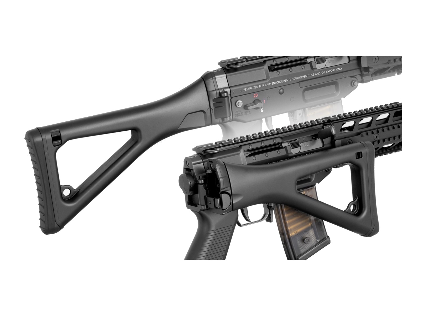 新品 東京マルイ No.5 SG553 + プラス 電動ガン マルフェス2024」にて「SG553プラス」が展示中！ トップレールが