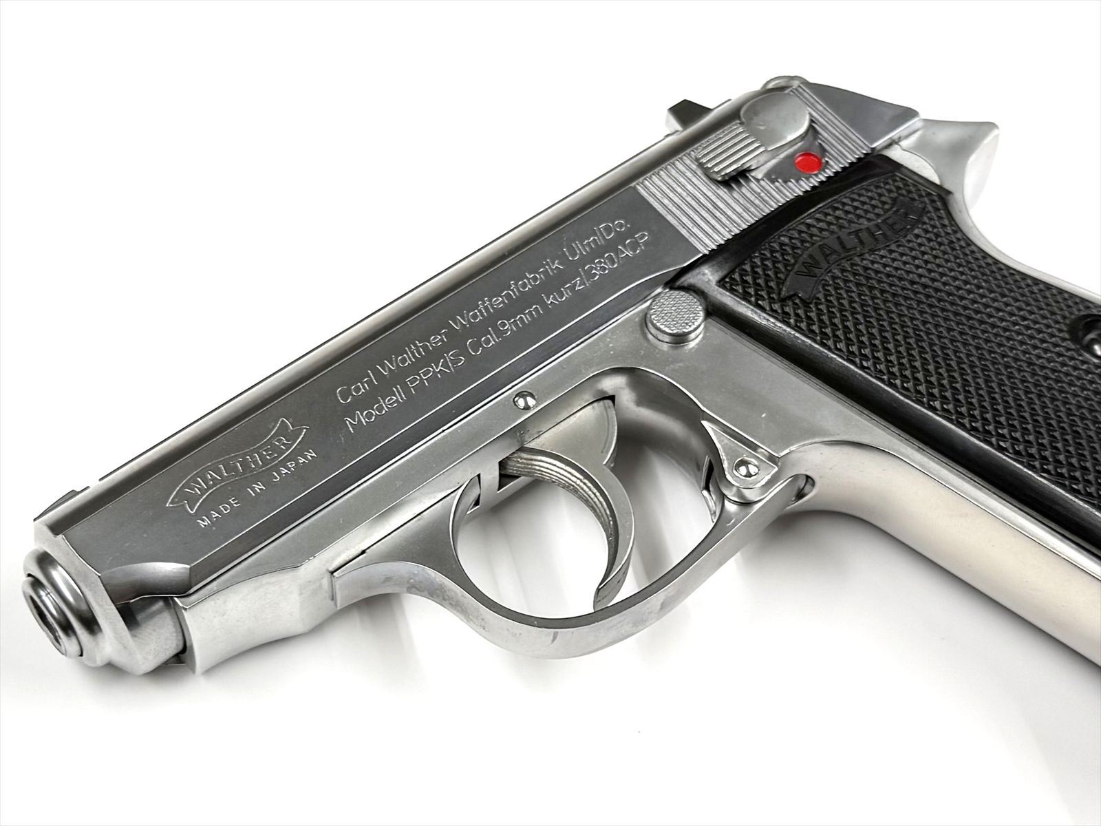マルゼン　ワルサーPPK/S シルバー　美品 特選中古品】ガスブローバック マルゼン ワルサーPPK/S シルバー
