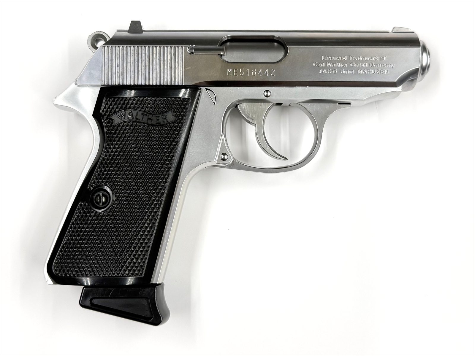 特選中古品】ガスブローバック マルゼン ワルサーPPK/S シルバー
