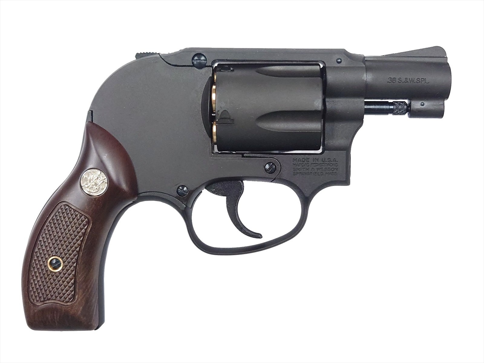 マルシン 6mmBBガスガン M49 ブラックヘビーウェイト 木目調プラ