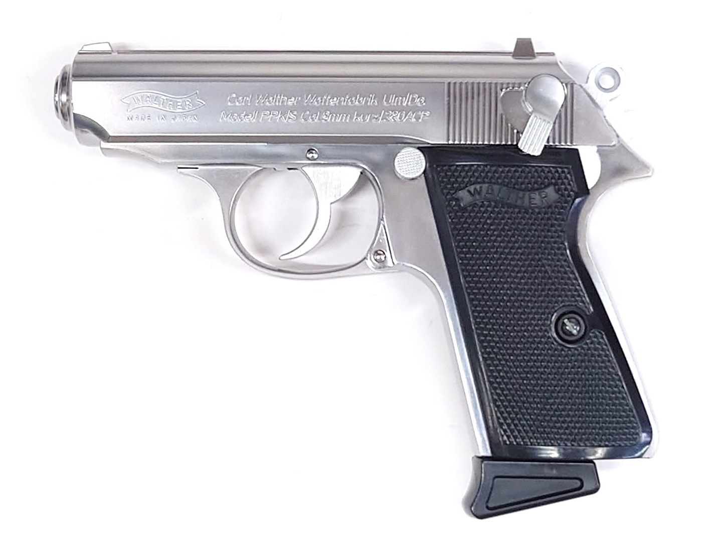 特選中古品】ガスブローバック マルゼン ワルサーPPK/S ステンレス