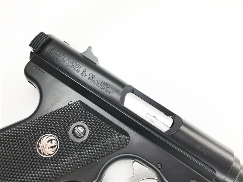 マルシン ガスガン スタームルガーMk.1 ブラック　固定　絶版　中古美品 売り切れ【特選中古品】固定スライドガスガン マルシン 6mmBB