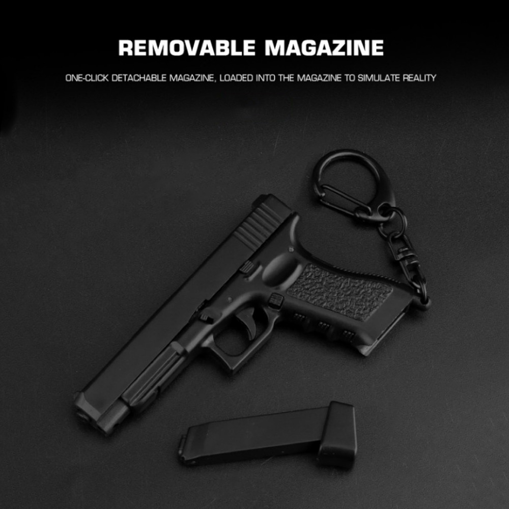 キーホルダー】グロック34 Gen.3タイプ ブラック ミニチュアプロップ