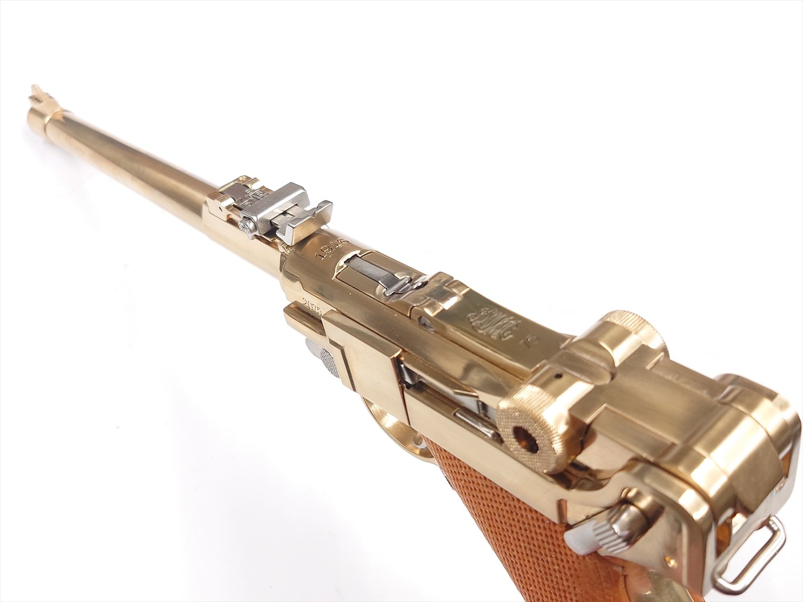 特選中古品】金属ダミーカートモデルガン マルシン ルガーP08 8インチ