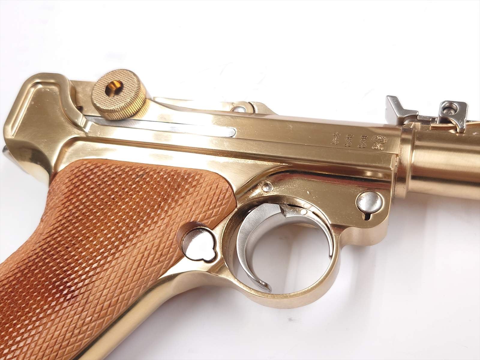 特選中古品】金属ダミーカートモデルガン マルシン ルガーP08 8インチ