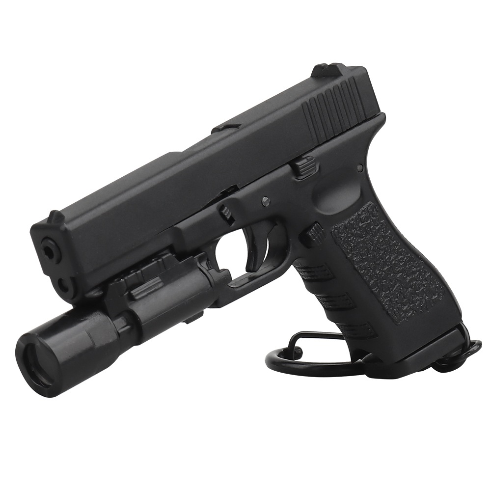 キーホルダー】グロック17 Gen.3タイプ ブラック ミニチュアプロップ