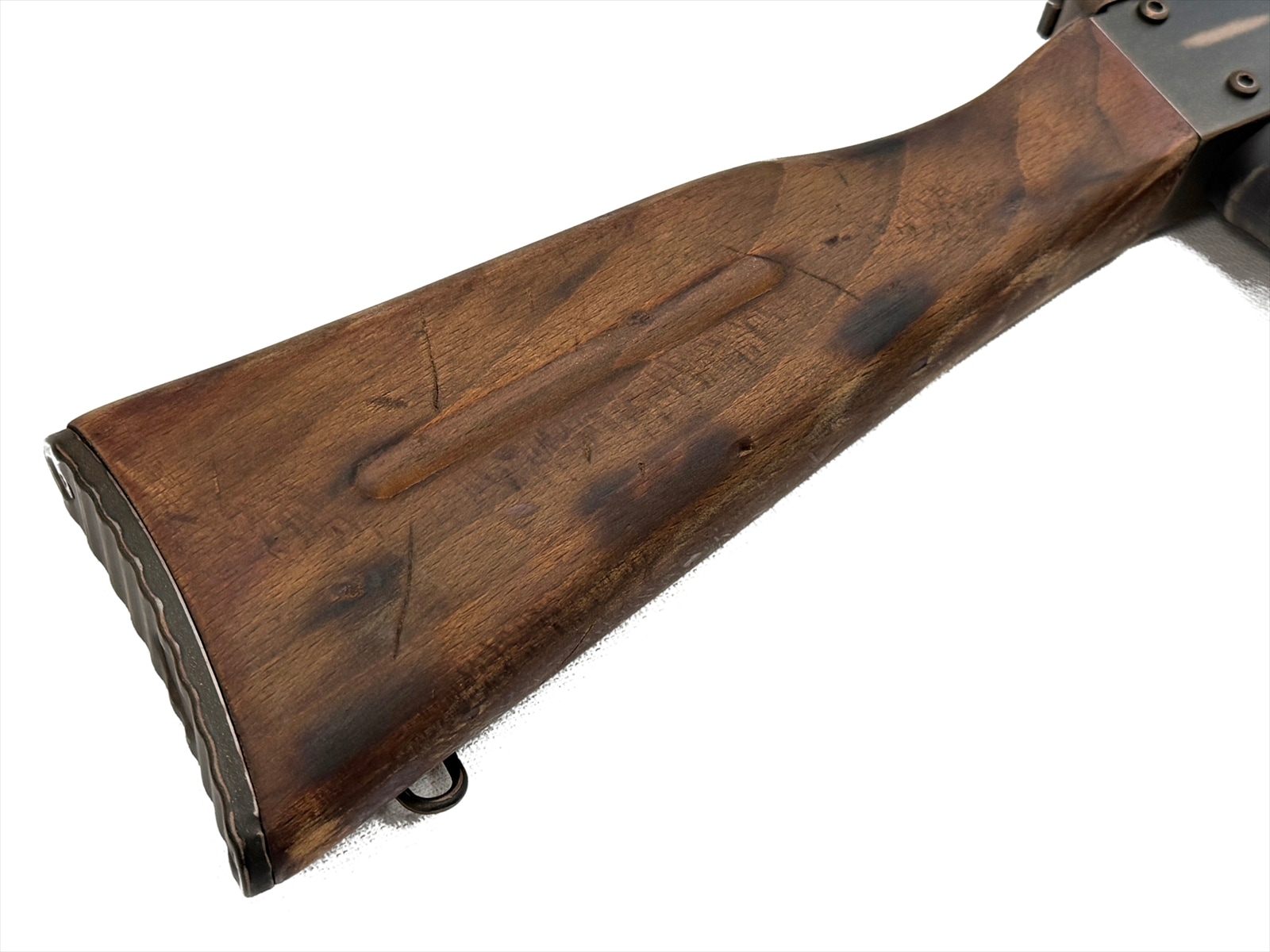マック堺レビュー品】APS JAPAN 電動ガン Real Wood AK74 Battle Worn