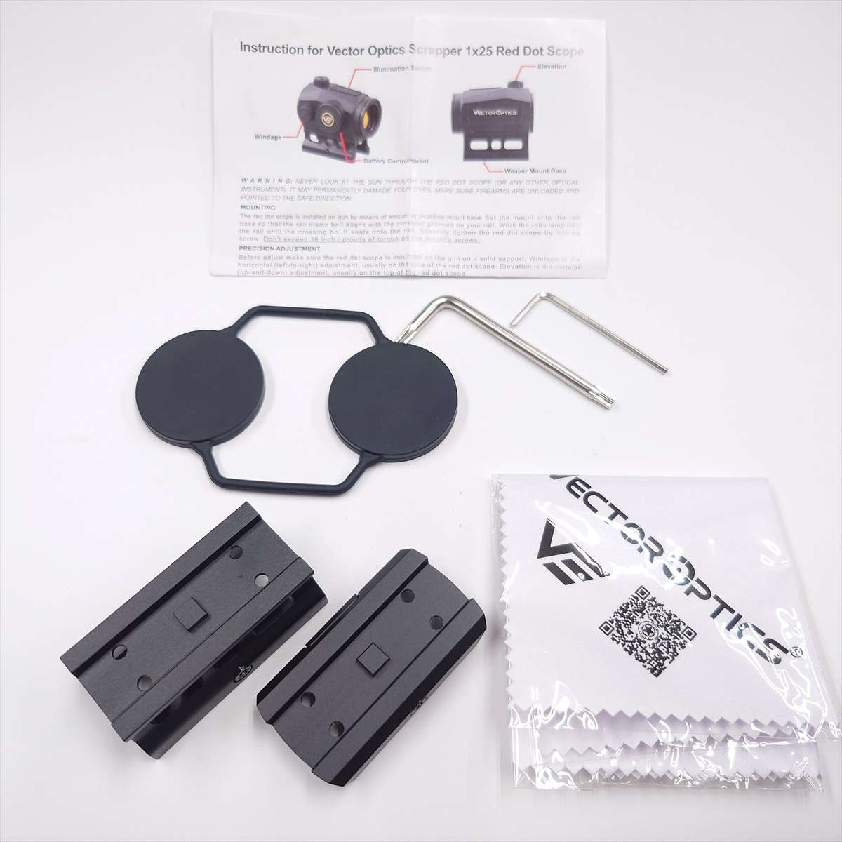 vector optics スクラッパー1x25 ライザーマウント　2点セット vector optics スクラッパー1x25 ライザーマウント 2点セット