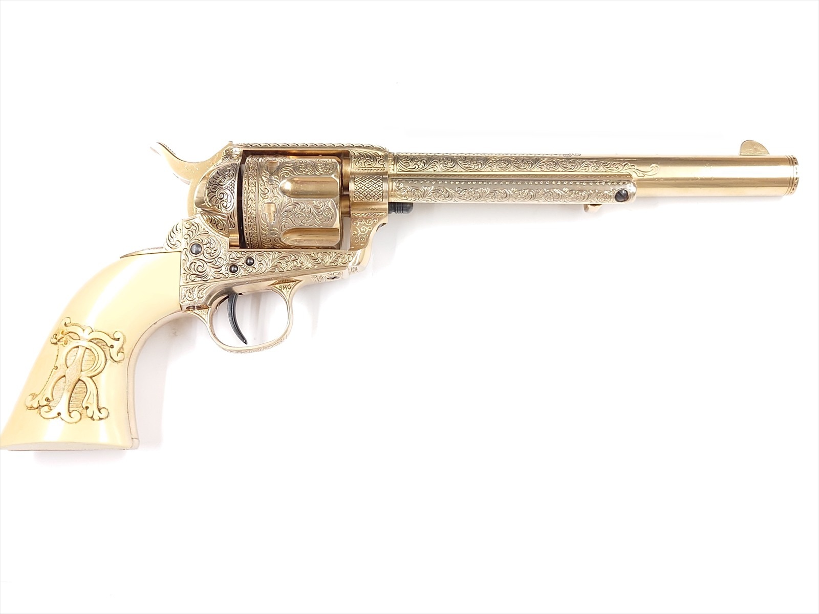 フランクリンミントモデルガン　テディルーズベルト　カートリッジ付きコルトSAA 特選中古品】ダミーカート式金属モデルガン マルシン/フランクリン