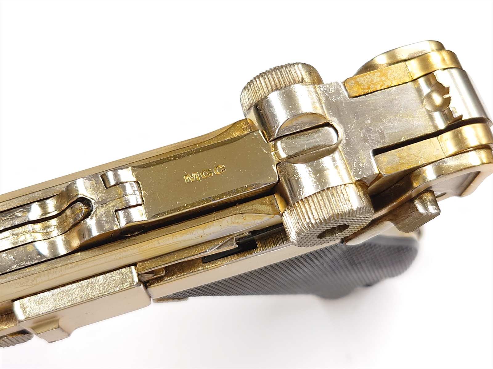 特選中古品】金属製発火モデルガン MGC ルガーP08 4inch 当時物販促