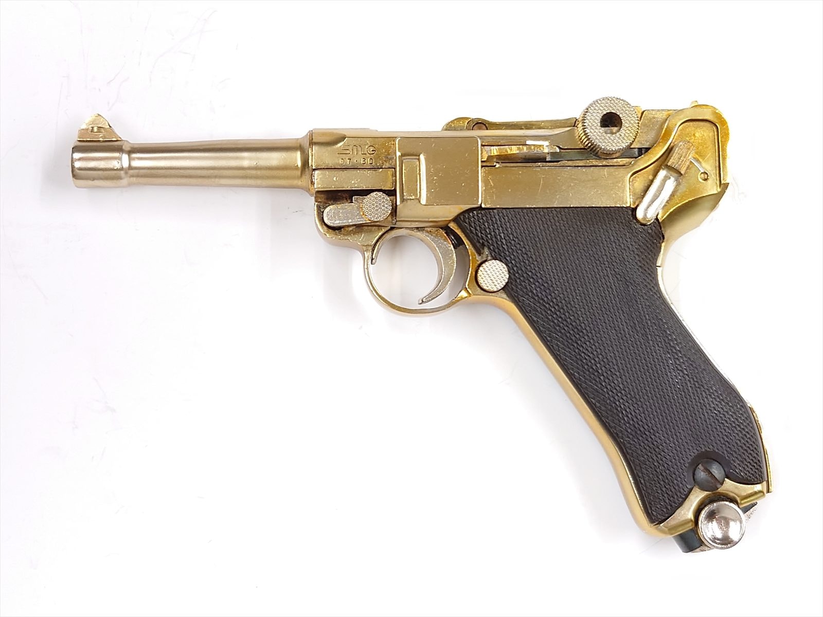 特選中古品】金属製発火モデルガン MGC ルガーP08 4inch 当時物販促