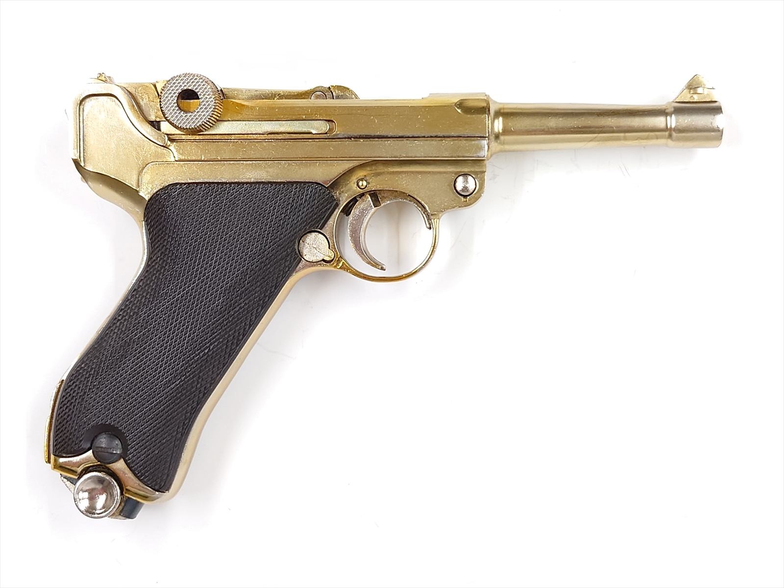 特選中古品】金属製発火モデルガン MGC ルガーP08 4inch 当時物販促