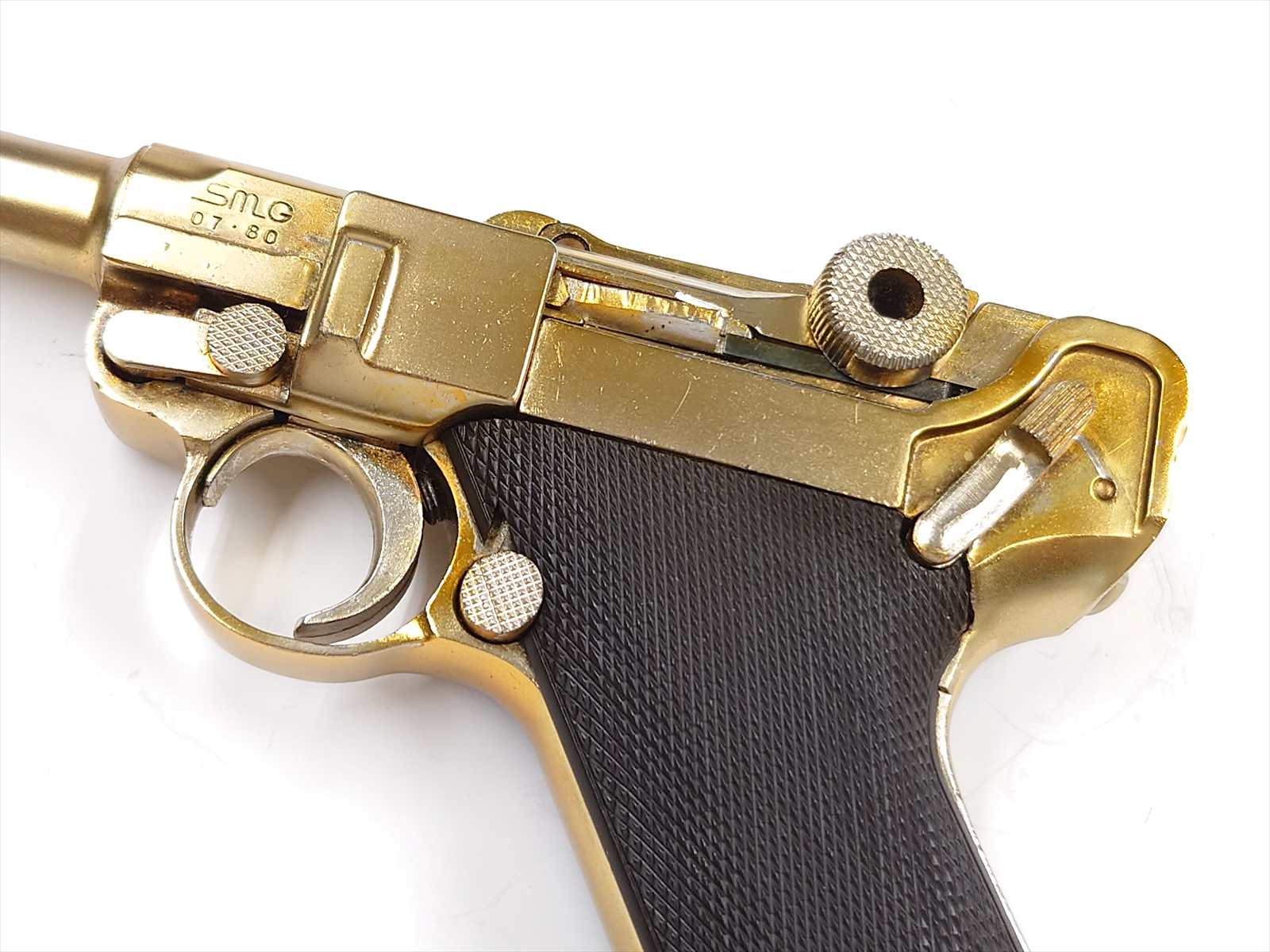 特選中古品】金属製発火モデルガン MGC ルガーP08 4inch 当時物販促