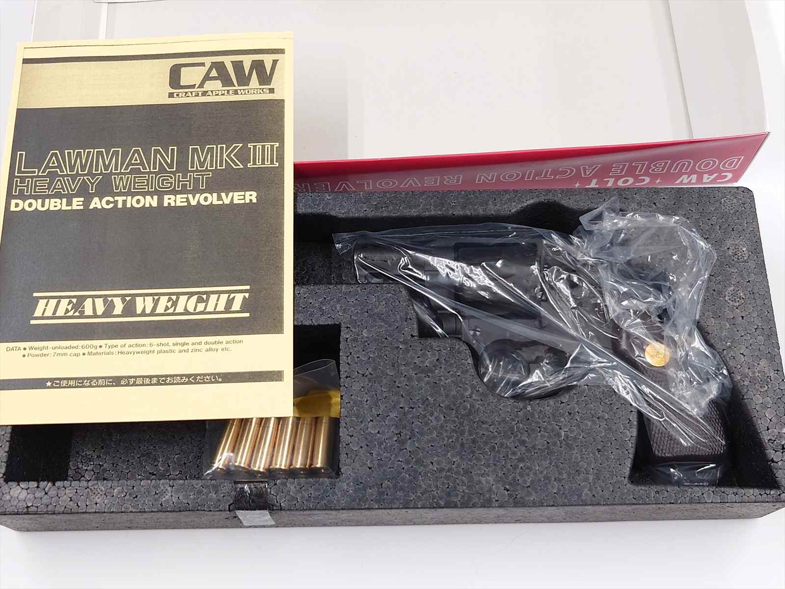 特選中古品】発火モデルガン CAW コルト ローマン MKIII 2インチ HW