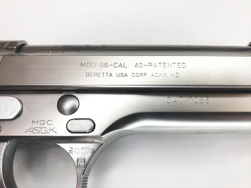 売り切れ【特選中古品】ガスブローバック MGC ベレッタM96 .40S&W INOX
