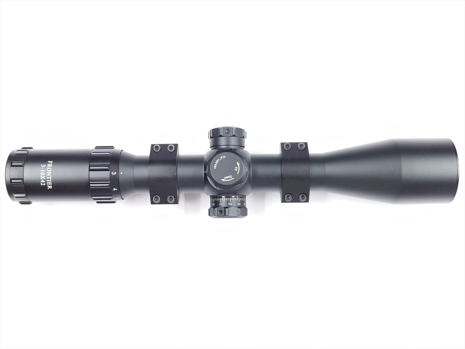 特選中古品】フロンティア 3-10×42 ミルドットレティクルサイド