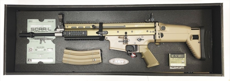 特選中古品】次世代電動ガン 東京マルイ FN SCAR-L FDE 充電器付