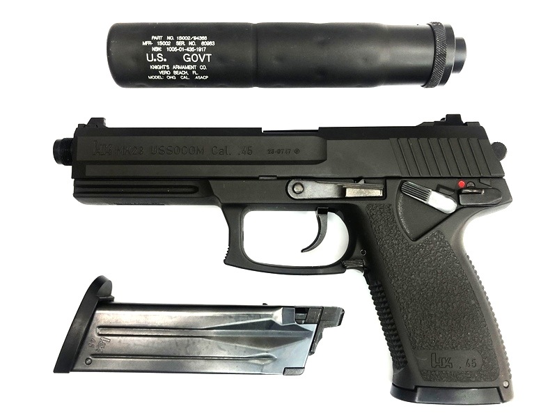 売り切れ【特選中古品】ガスブローバック KSC H&K MK23 SOCOM オールHW