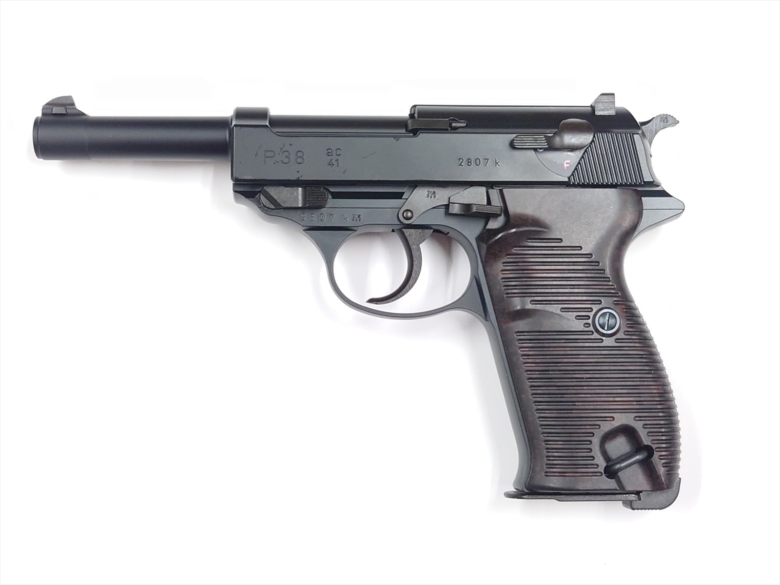 特選中古品】ガスブローバック マルゼン ワルサーP38 ac41 ブラック