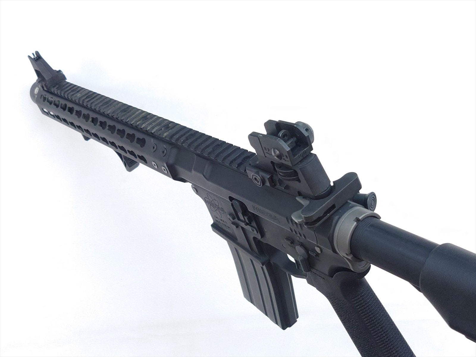 特選中古品】ガスブローバック KSC Mega MKM AR15 カスタム アッパー2