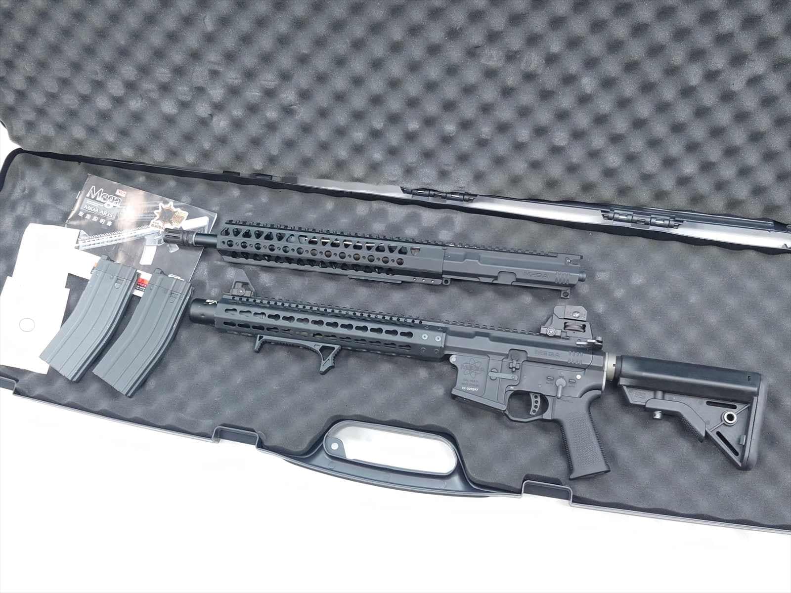 特選中古品】ガスブローバック KSC Mega MKM AR15 カスタム アッパー2