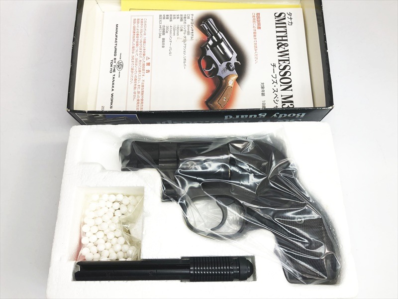 タナカ　S&W M49 ボディーガード　2インチ　HW ラバーグリップ付き 売り切れ【特選中古品】ガスリボルバー タナカワークス S&W M49