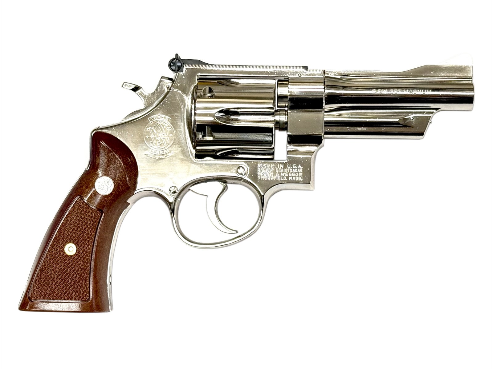 タナカ モデルガン S&W M27 “The .357 Magnum” 4 inch Nickel Finish