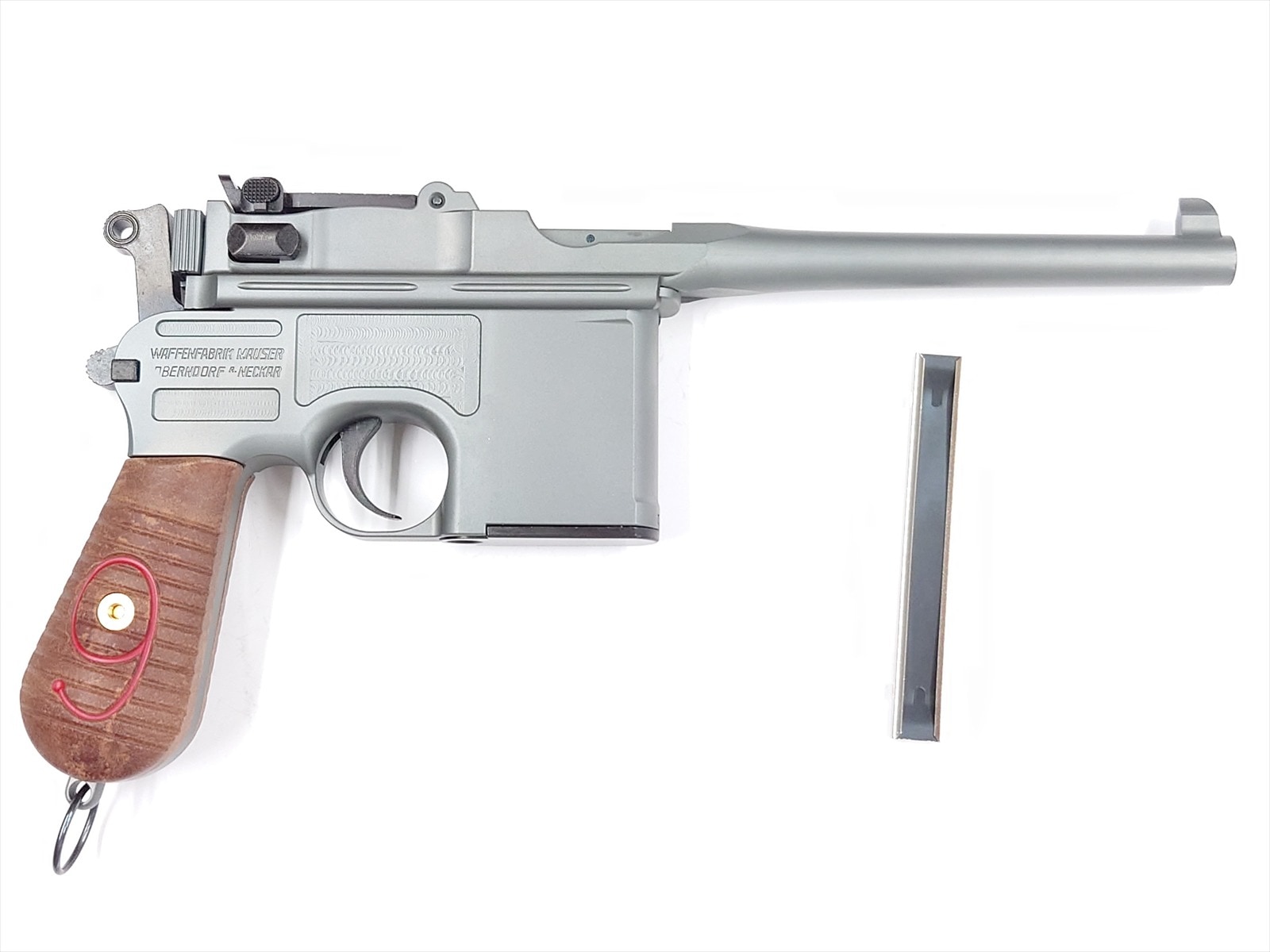 新同品！Action製(日本製)マウザー C96 HWモデルガン 未発火 アクション A!CTION モデルガン Mauser モーゼル C96 Red9 レッド9 HW