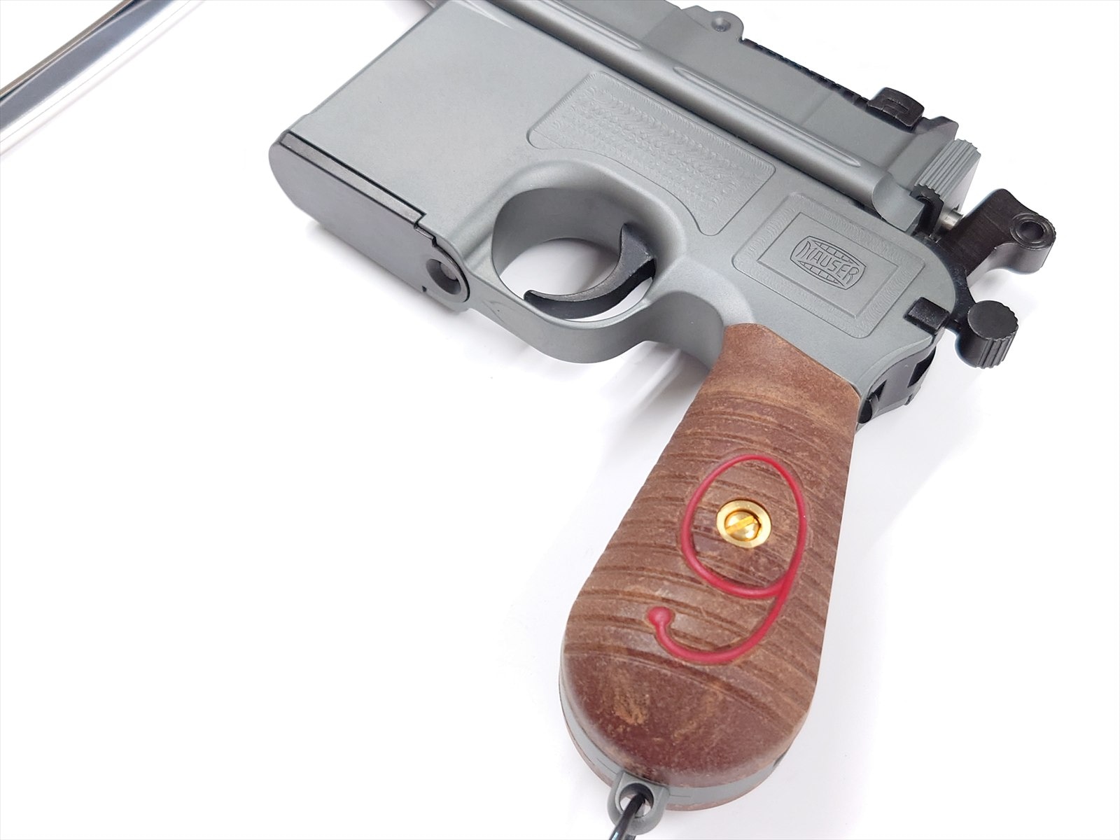 新同品！Action製(日本製)マウザー C96 HWモデルガン 未発火 A!CTION] モーゼル C96 RED9 発火ブローバックモデルガン HW キット