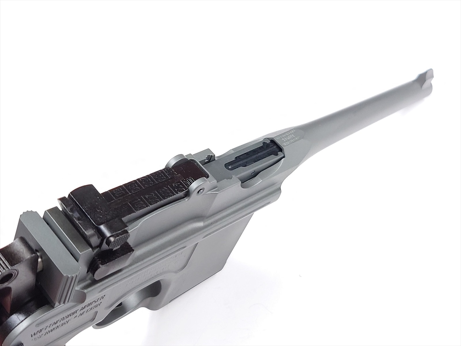 特選中古品】発火式モデルガン A!CTION Mauser C96 Red9 HW ナチュラル