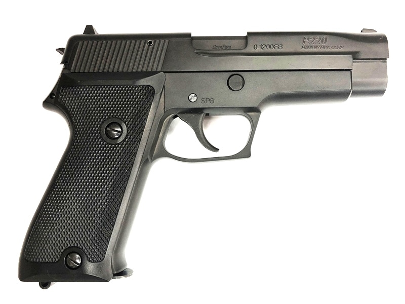 自衛隊 MGC P220 BLACKHAWK モデルガン 特選中古品】発火モデルガン MGC SIG P220 ブラックABS [10685