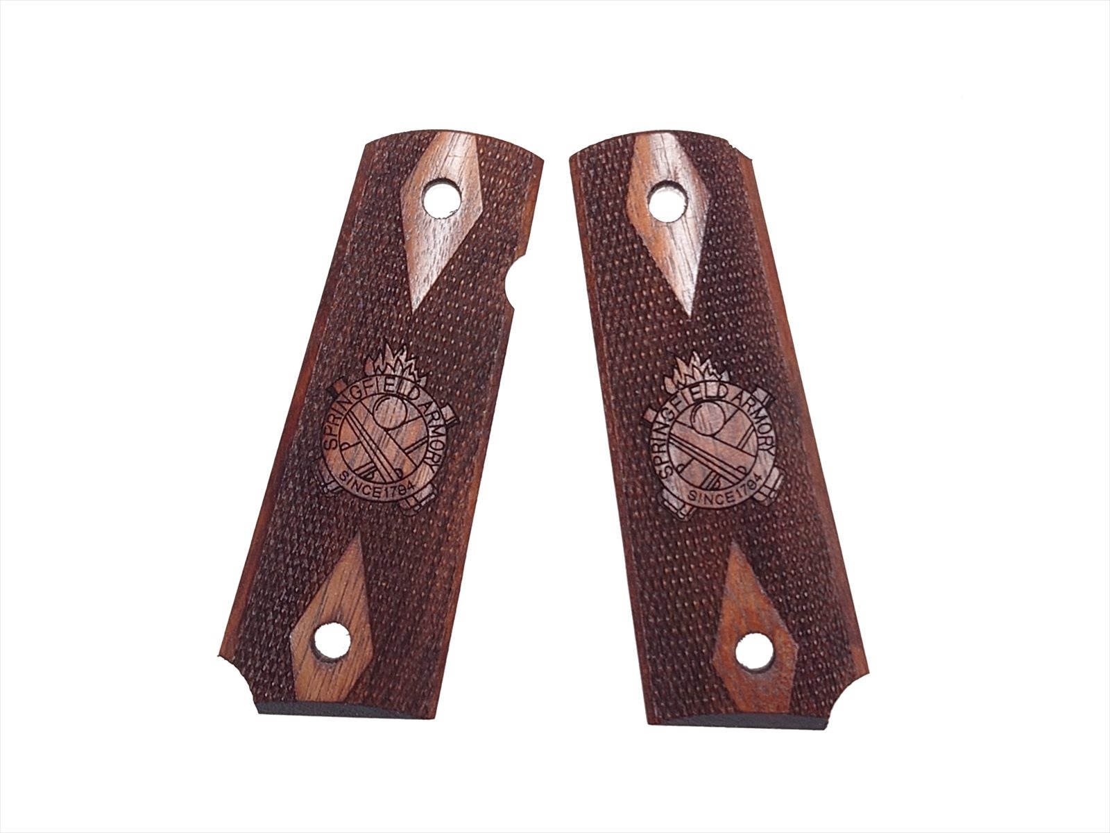 MULE 各社M1911ガバメント用 ウエイト入り木製グリップ ウォルナット