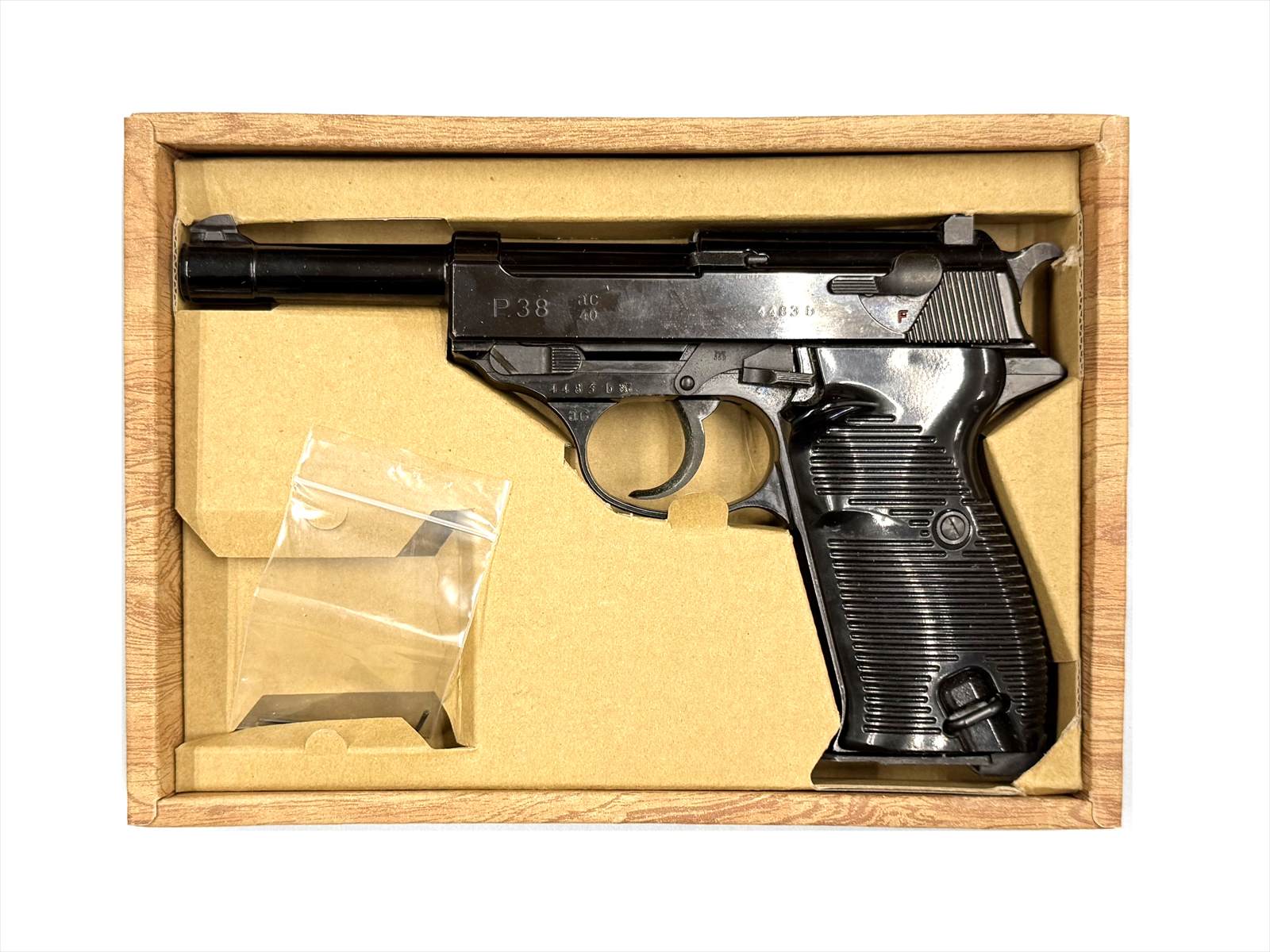 特選中古品】マルゼン ガスブローバック ワルサーP38 ac40 ブラック