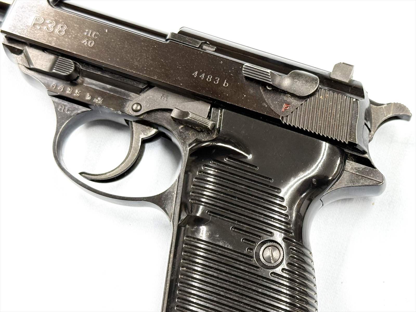 特選中古品】マルゼン ガスブローバック ワルサーP38 ac40 ブラック