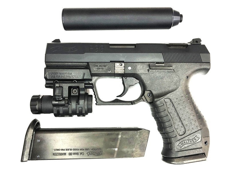 売り切れ【特選中古品】固定スライドガスガン マルゼン ワルサーP99FS