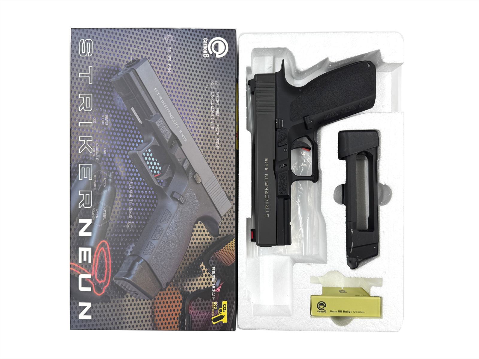 特選中古品】CO2ガスブローバック carbon8 STRIKER-9 [11895] | 特選