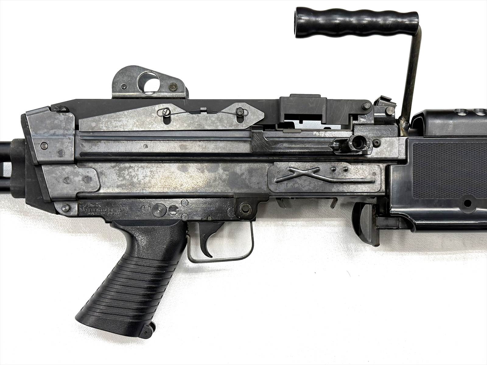 【TOP】M249 MINIMI 自衛隊Ver / R2500BOXマガジン付き 特選中古品】電動ガン TOP-JAPAN M249 MINIMI 自衛隊バージョン