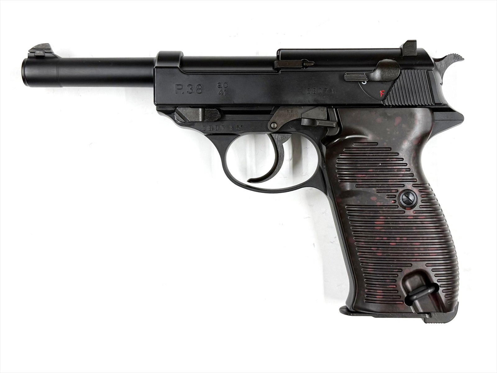 特選中古品】ガスブローバック マルゼン ワルサーP38 ac41 ブラック