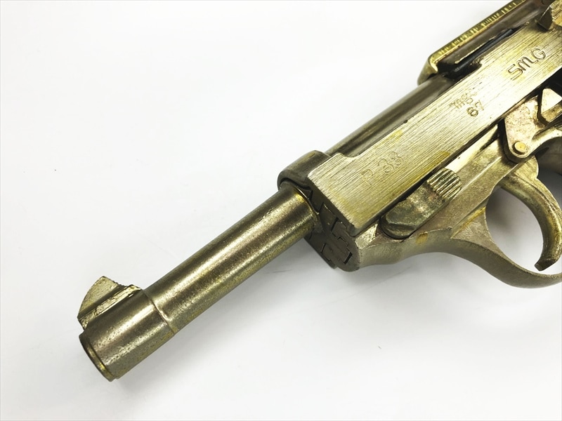 エアガン 三丁 昭和レトロ 45年前に購入( ꈍᴗꈍ) 特選中古品】金属モデルガン MGC ワルサーP38ミリタリー (smg