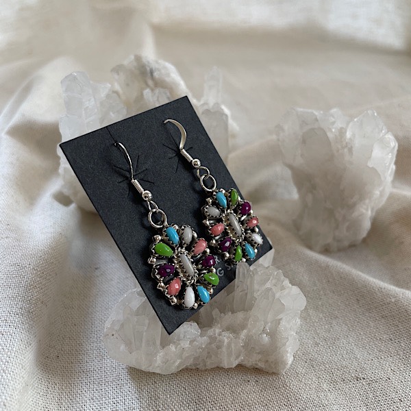 クラスターピアス | ピアス,石ピアス | インディアンジュエリー 
