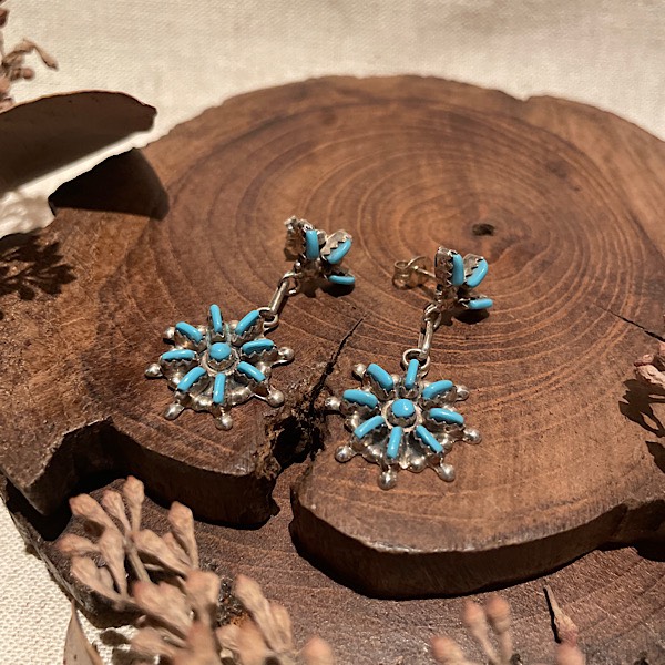 クラスターピアス | ピアス,石ピアス | インディアンジュエリー